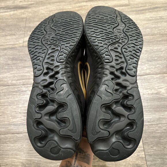 NIKE Renew Run 2 Running Shoes Sneakers Black Metallic Gold Men\'s Size 15 main image 8